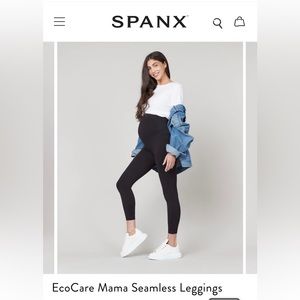 Spanx Maternity Leggings, very black, size medium - worn once